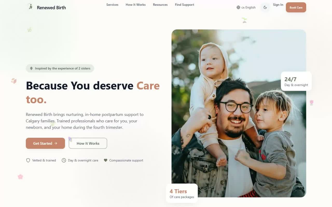 Renewed Birth product screenshot